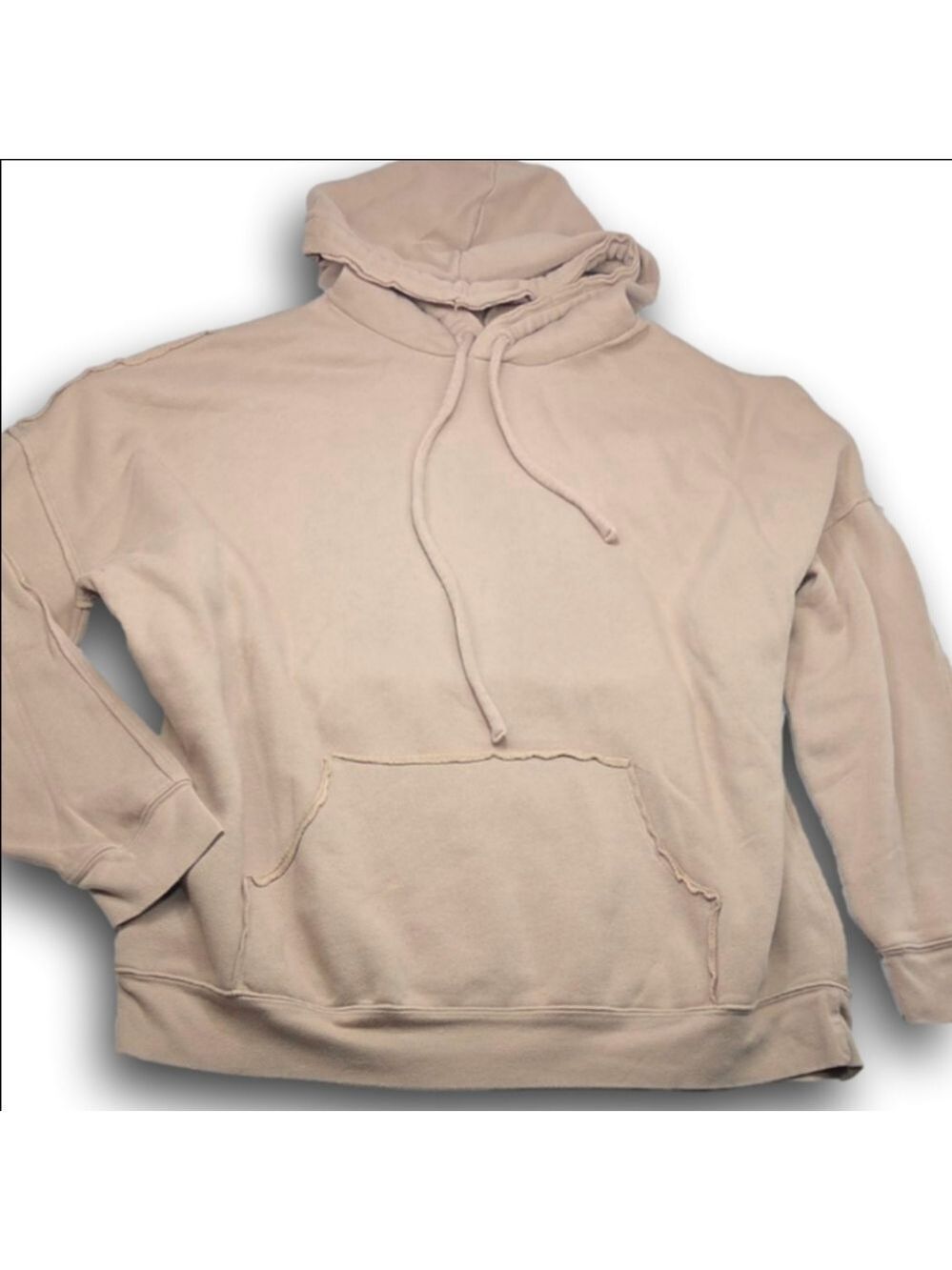 Women's Bella + Canvas Beige Fleece Hoodie 2XL